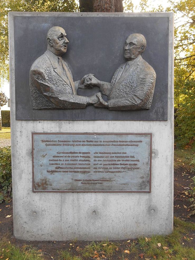 Gedenkstein für die Deutsch-Französische Freundschaft - Deklaration Commune vom Januar 1968, Berlin (Deutschland)