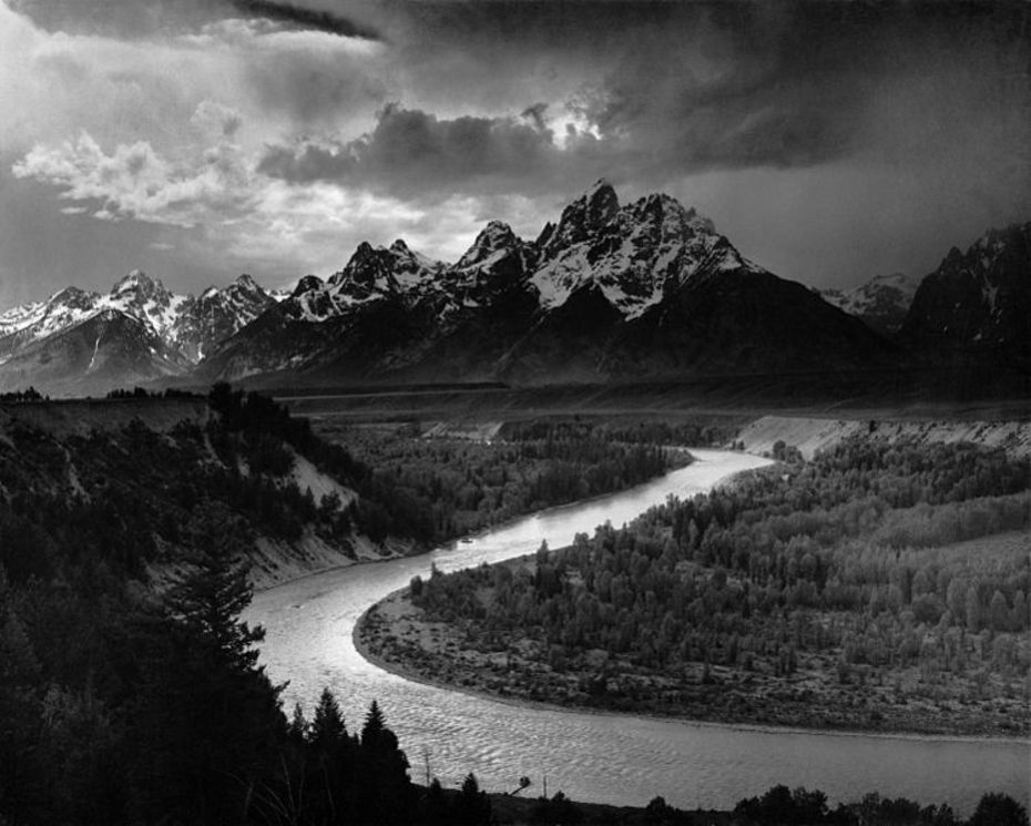 Ansel Adams, The Tetons and the Snake River (1942), Grand Teton National Park, Wyoming, National Archives
