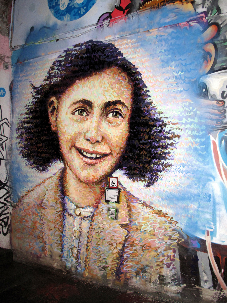 Anne Frank-Graffiti in Berlin
