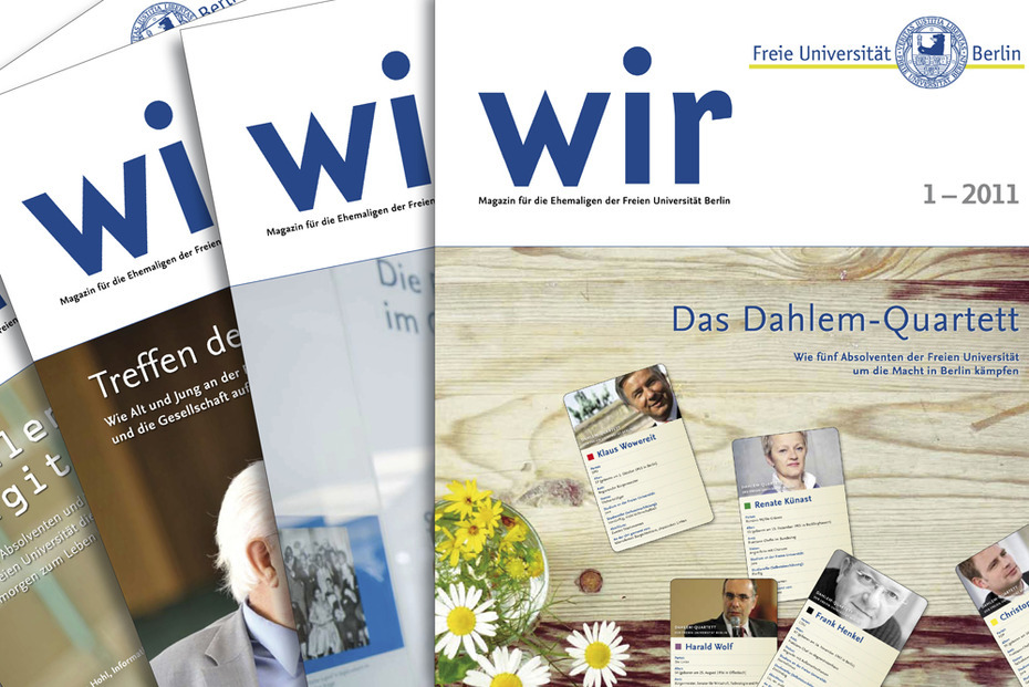 Wir - Magazin für die Ehemaligen der Freien Universität Berlin
Quelle: Freie Universität Berlin