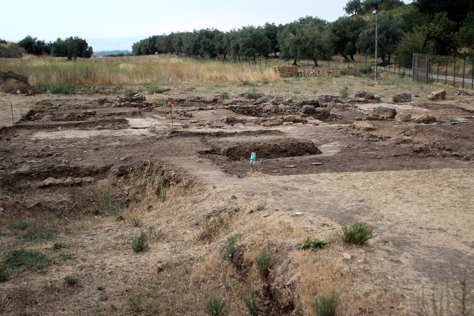 Morgantina, südliche Bäder von Norden aus aufgenommen, 2013
Quelle: Prof. Dr. Monika Trümper-Ritter