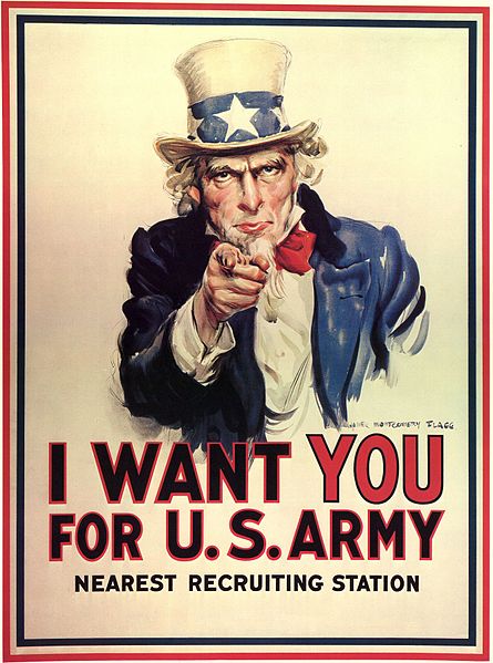 U.S. army advertisement from World War I