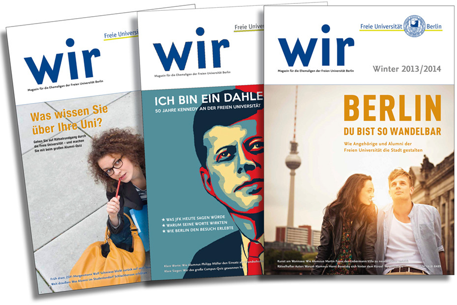 WIR - Alumni-Magazin der Freien Universität Berlin
Quelle: Freie Universität Berlin