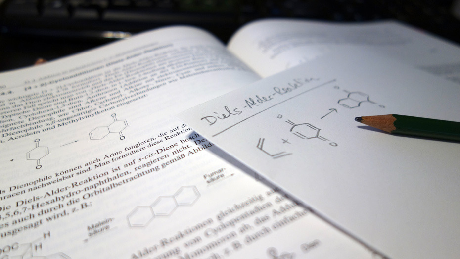 Herausschreiben einer Reaktion aus einem Lehrbuch
Quelle: Fachbereich BCP