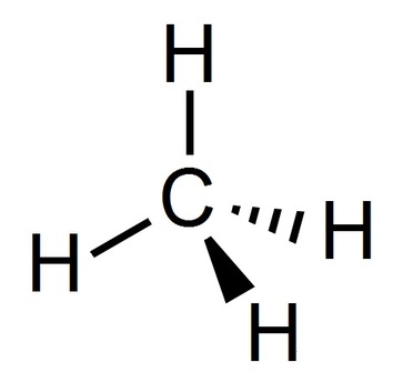 Strukturformel von Methan
Quelle: Torsten Lipski