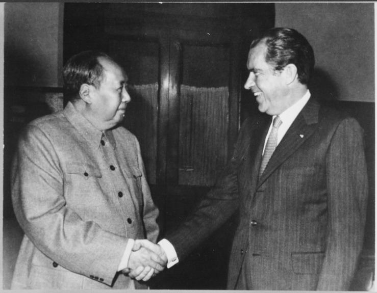 Präsident Nixon triff Mao zedong
