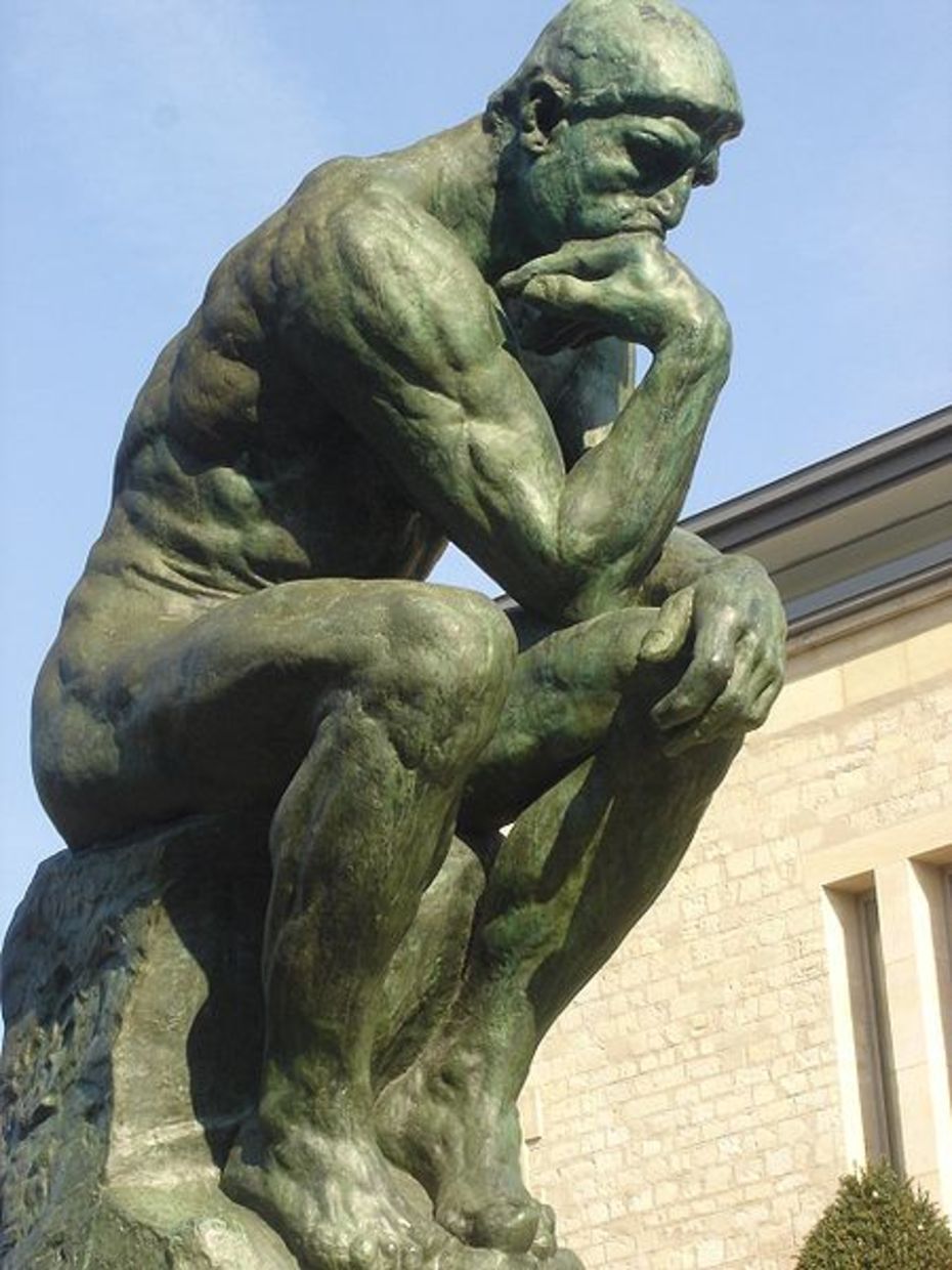 Auguste Rodin, Le Penseur (1880-1882), Bronzeabguß, Musee Rodin Paris
