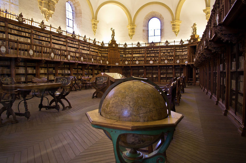 Die alte Bibliothek der Universität Salamanca