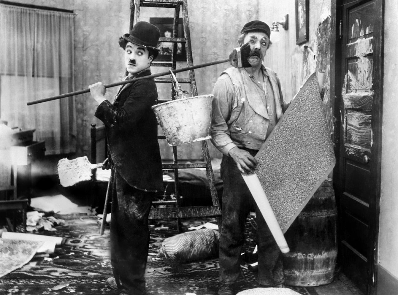 Charlie Chaplin in His New Job (1915)