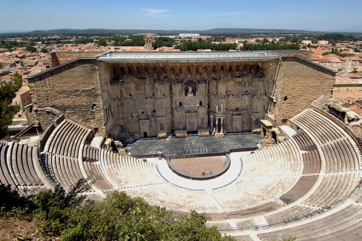 Das antike römische Theater von Orange