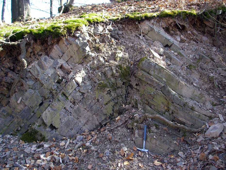 Falten im Gestein (Sauerland)
Quelle: E. Scheuber