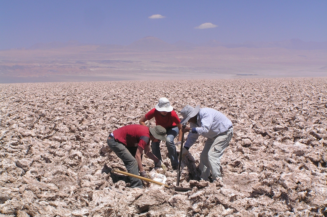 Feldmessungen in der Atacama