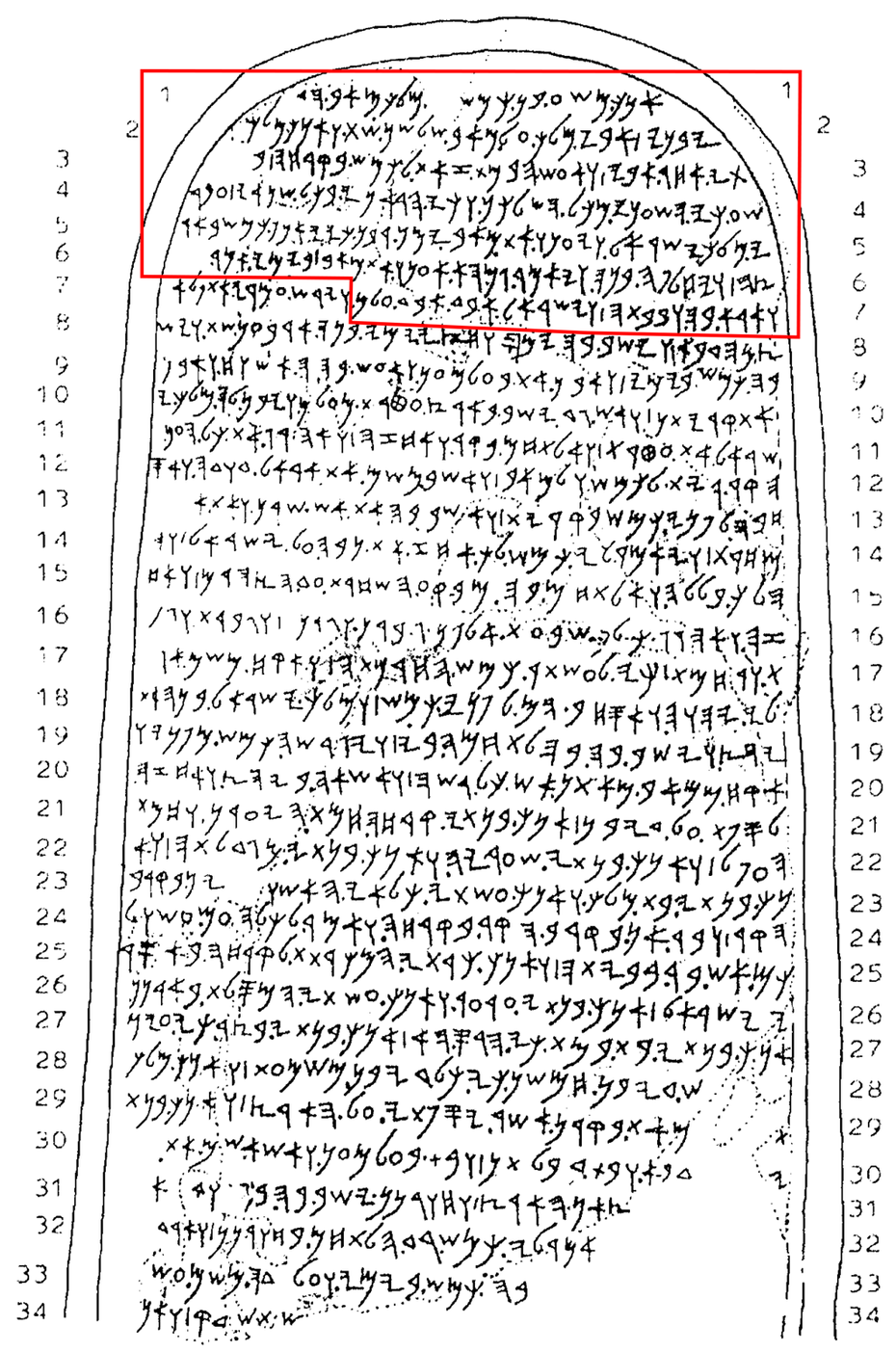 Die Mescha-Stele (Herkunft: Jordanien, Diban)
Quelle: Karl Jaroš: Zeugen auf Stein und Ton: Inschriften des Heiligen Landes und seiner Nachbarregionen aus vier Jahrtausenden, Rutzen-Verlag, 2014