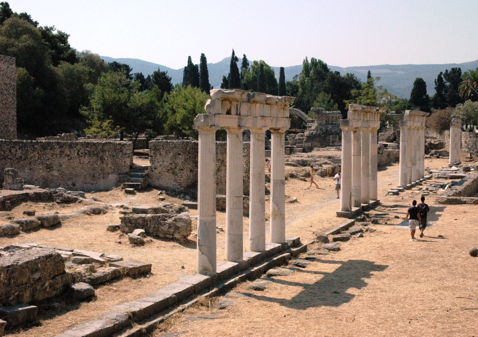 Ein antikes Gymnasion auf der Insel Kos