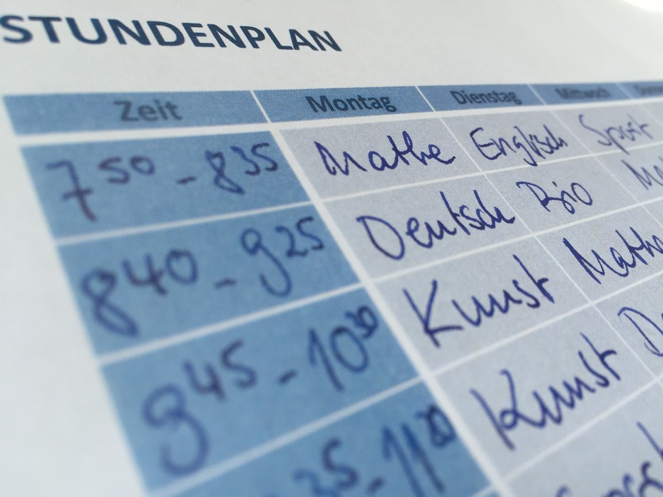 Stundenplan
Quelle: CeDiS / Freie Universität Berlin
