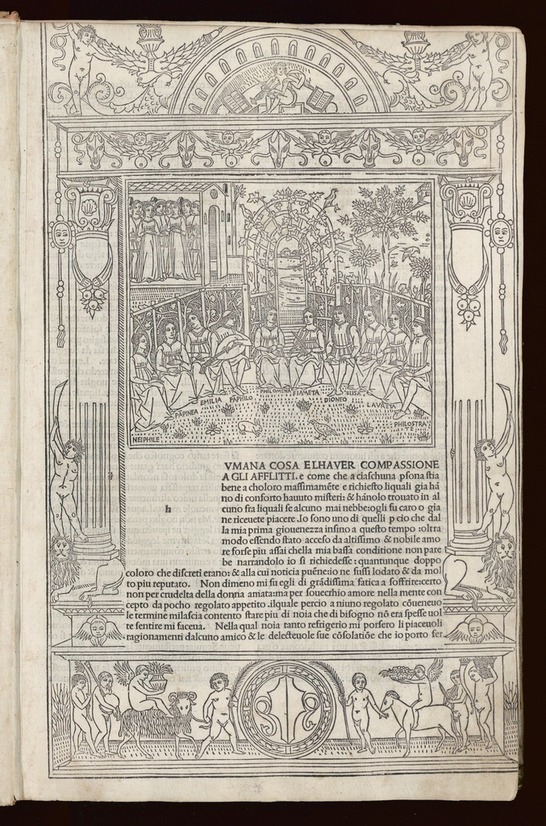 Ausschnitt aus Boccaccios Decameron