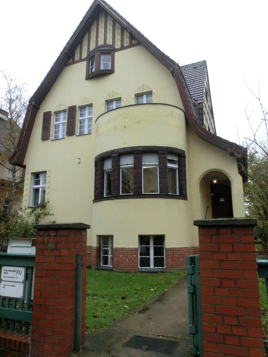 Das ehemalige Institut für Judaistik in der Schwendenerstraße 27.
Quelle: Nadja Grintzewitsch