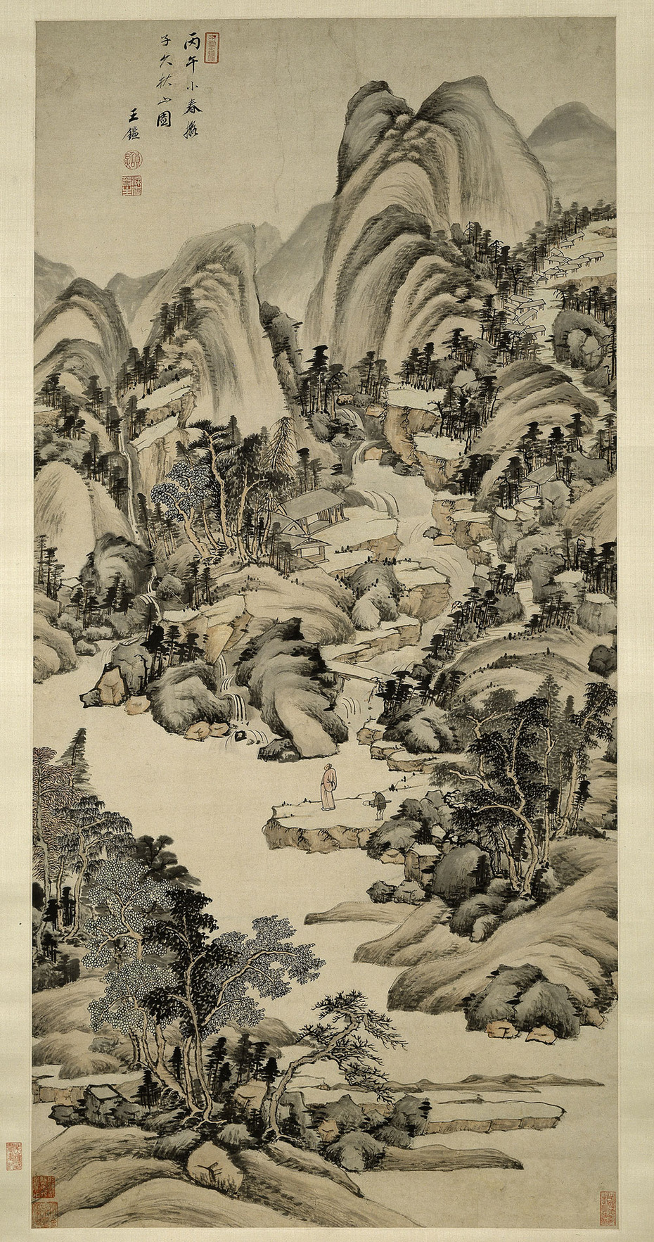 Wang Jian, Herbstberge im Stil des Huang Gongwang
Quelle: Staatliche Museen zu Berlin - Stiftung Preußischer Kulturbesitz, Museum für Asiatische Kunst, Ostasiatische Kunstsammlung