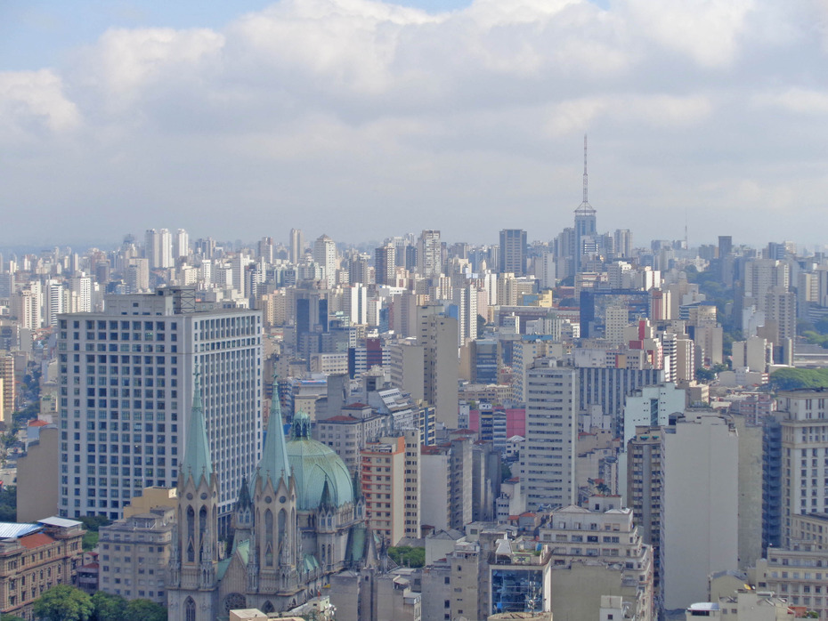 Blick auf São Paulo, Brasilien