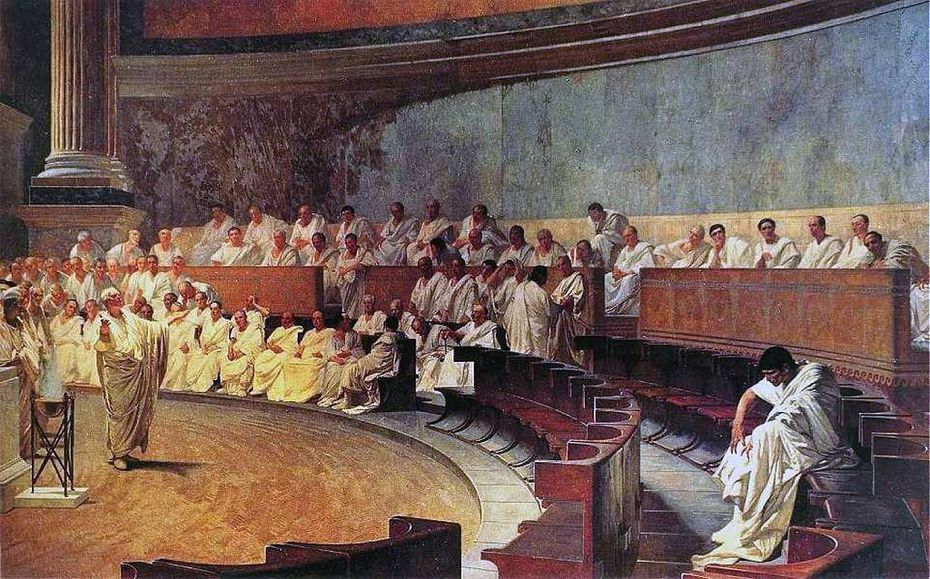 Cesare Maccari: Ciceros Rede gegen Catilina
