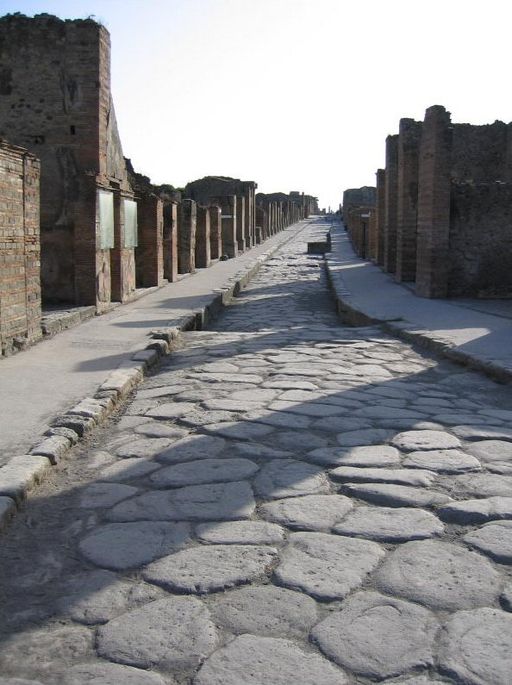 Ein Blick in eine pompejianische Straße