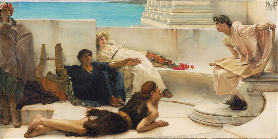 Lawrence Alma-Tadema: A Reading from Homer