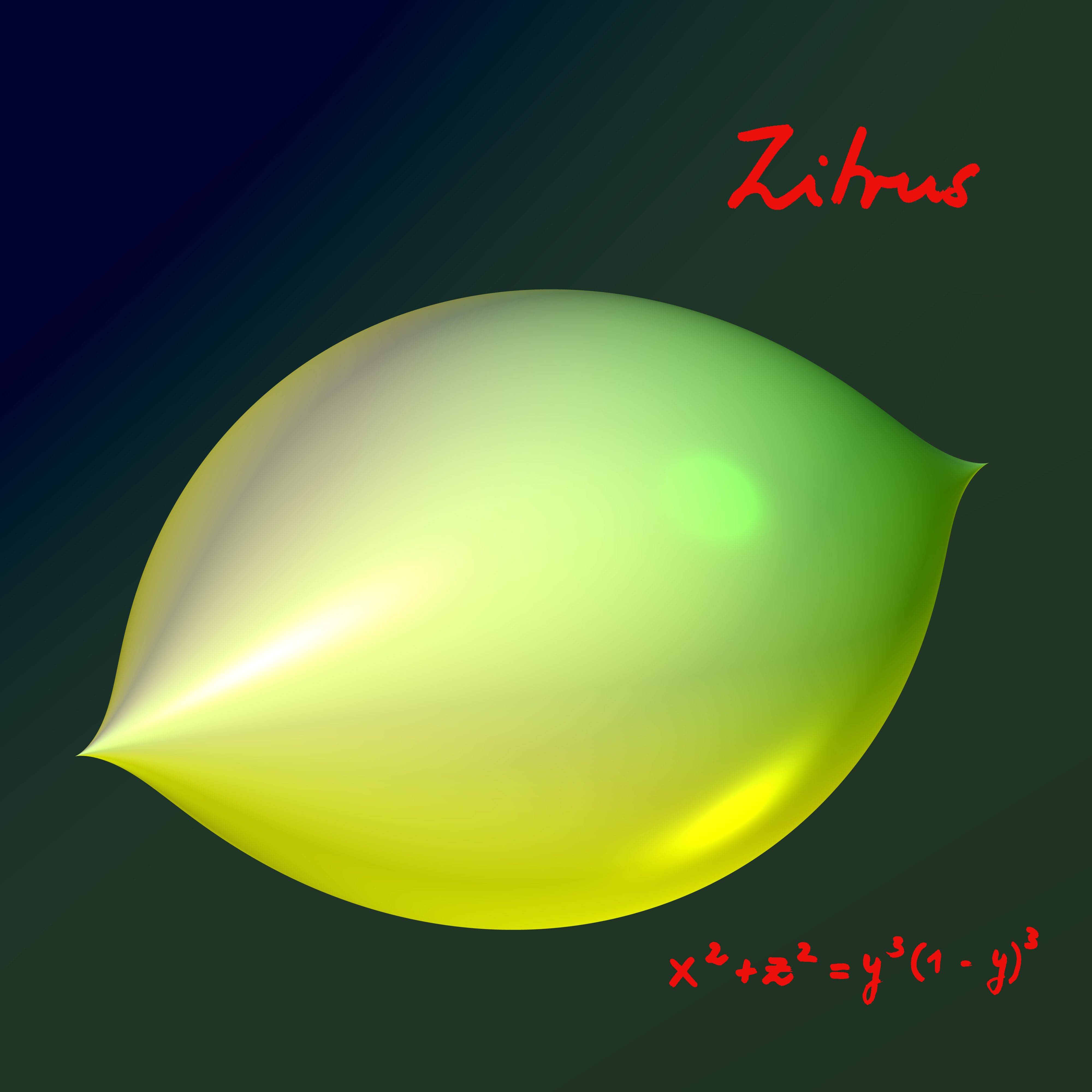 Zitrus - Nullstellengebilde eines Polynoms