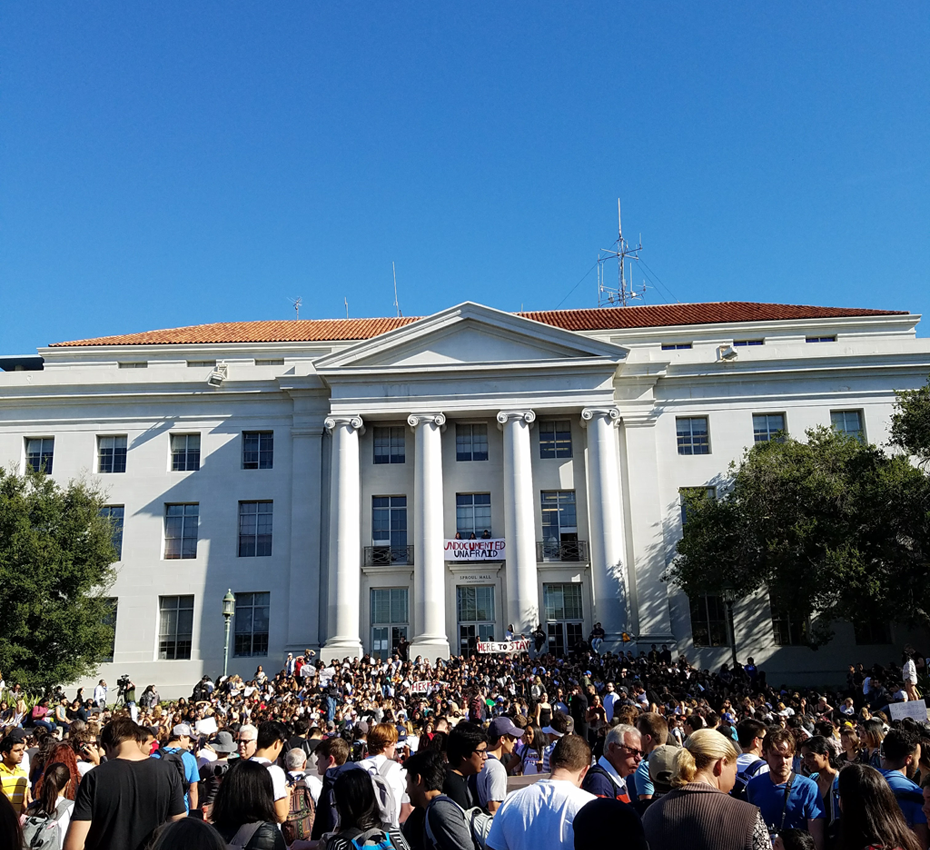 Protest at the University of California Berkeley