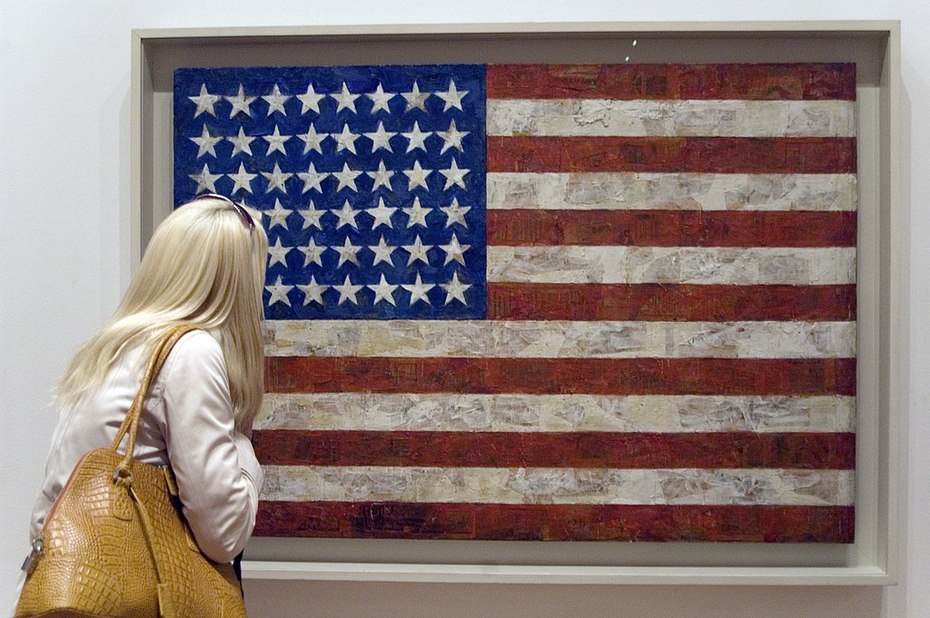 One of the Flag-paintings of Jasper Johns (1954-55, MOMA)