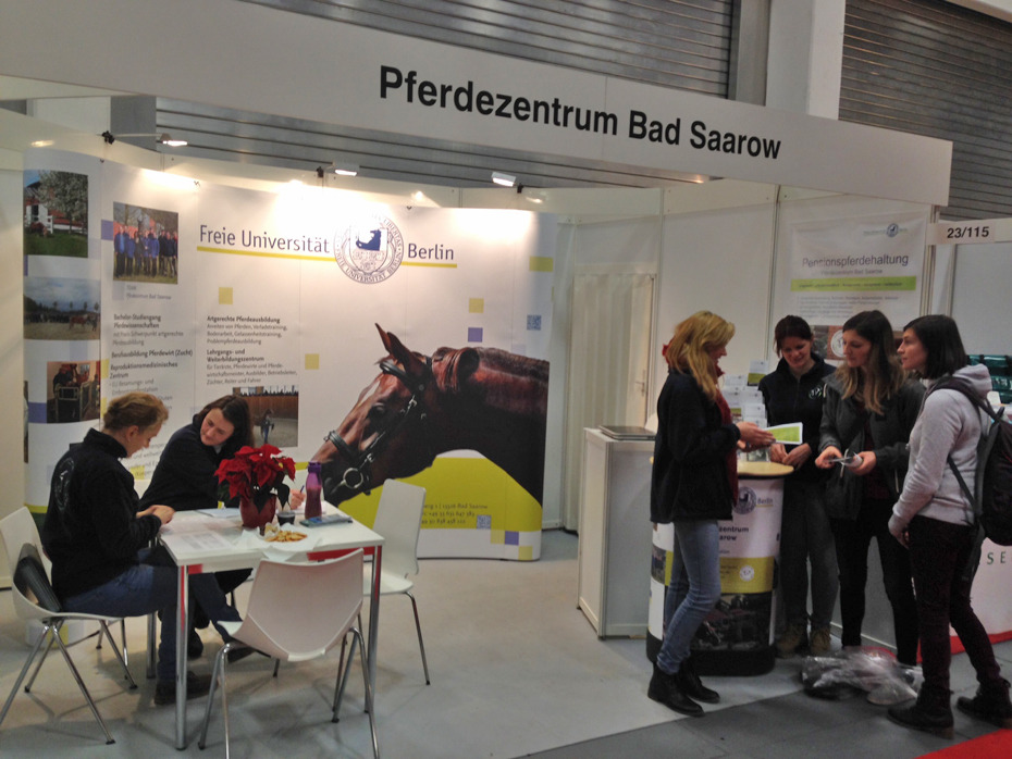 Einen Infostand für das Pferdezentrum Bad Saarow umzusetzen, kann auch eine Aufgabe im Projektmanagement-Modul sein.