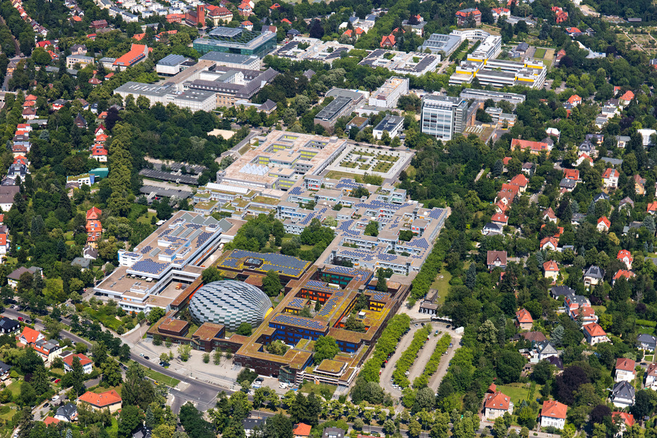 Luftaufnahme der Freien Universität Berlin