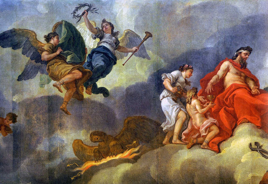 van Loo, Die Einführung des Ganymed in den Olymp (1768)
