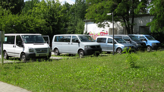 Parking Lot of the University Busses