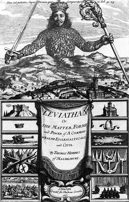 Titelblatt von Thomas Hobbes' "Leviathan"