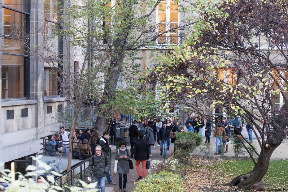 Innenhof der Sciences Po in Paris