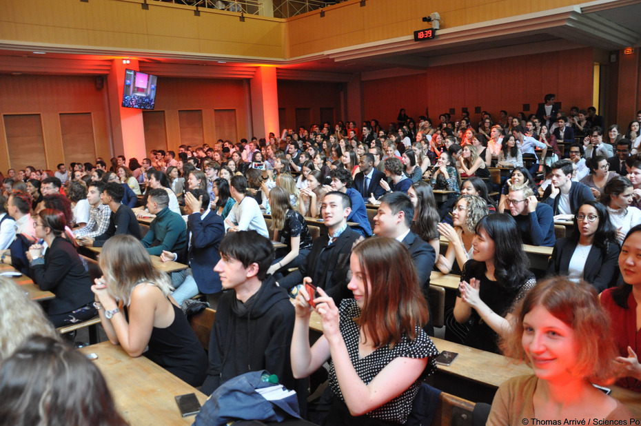 Hörsaal Émile Boutmy der Sciences Po in Paris