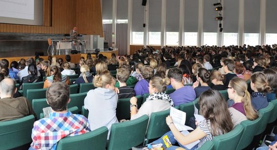 Auditorium maxium an den inFU:tagen der Freien Universität
Quelle: Stabsstelle Presse und Kommunikation