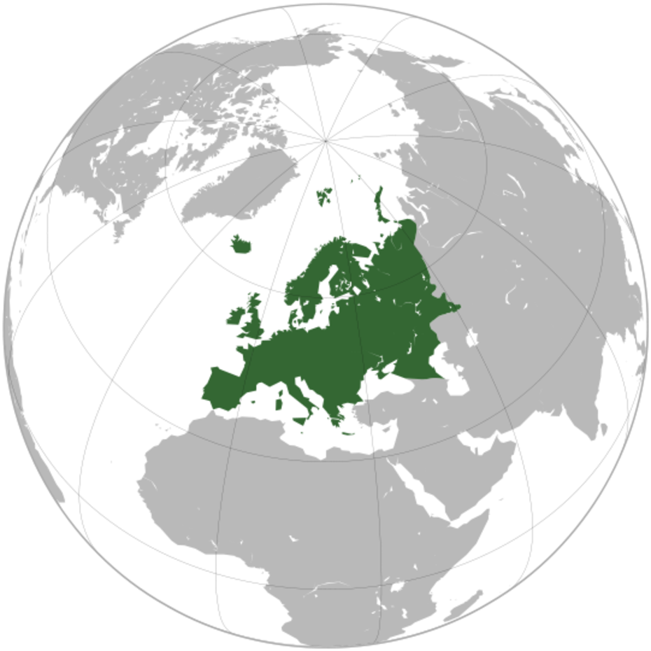 Europe on the Globe