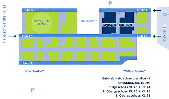 Gebäudeplan Sprachenzentrum