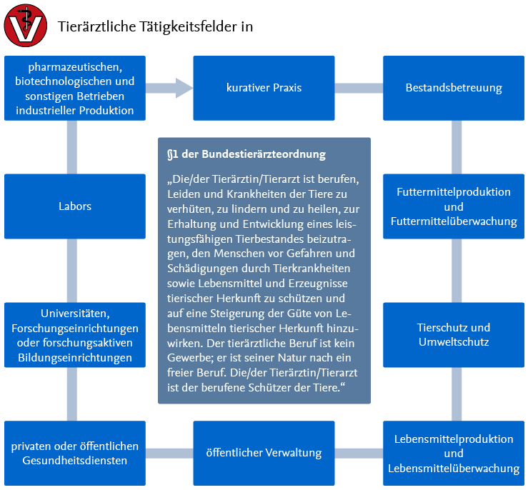 Tierärztliche Tätigkeitsfelder
Quelle: Christiane Siegling-Vlitakis